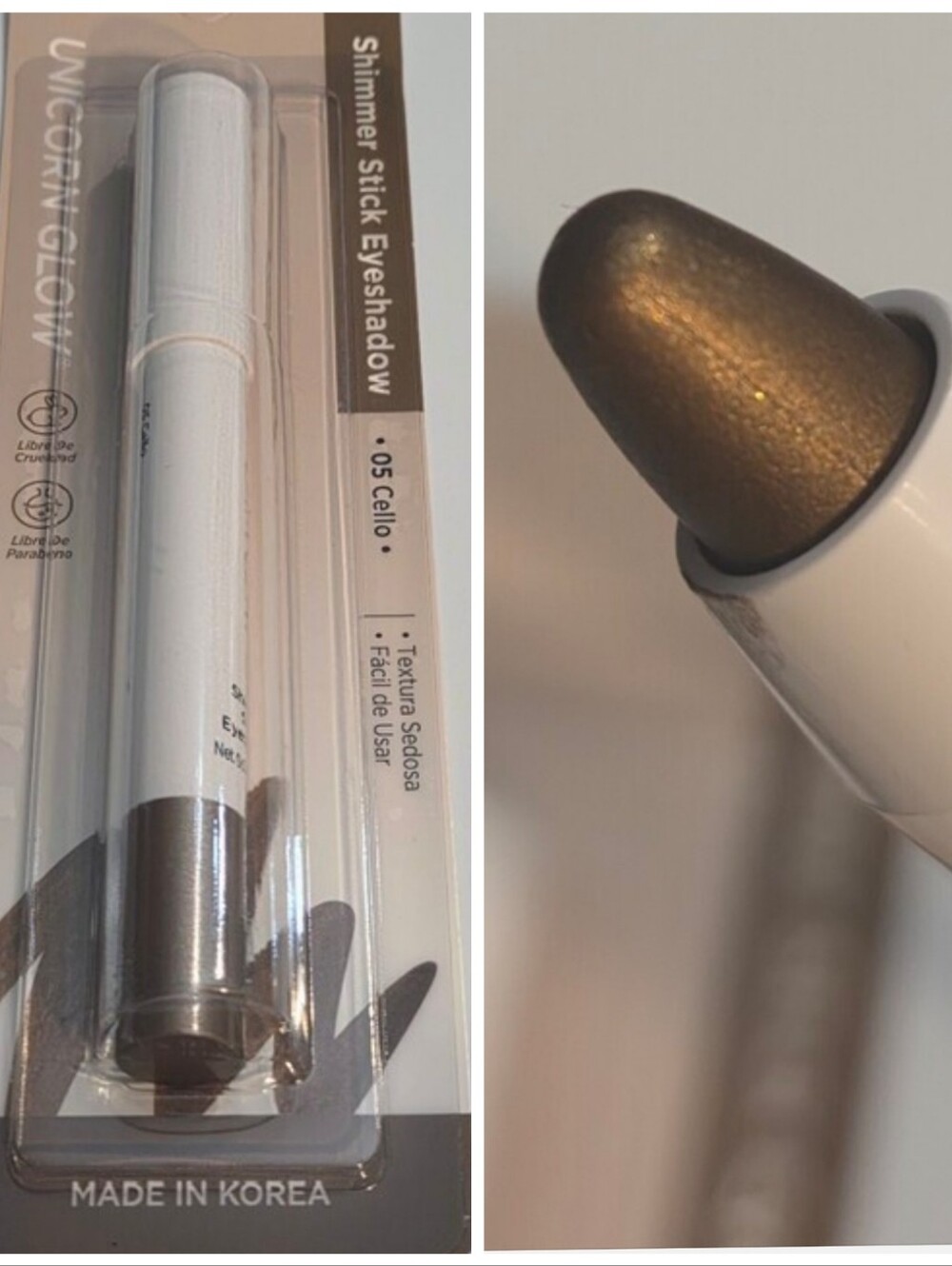 Unicorn Glow Shimmer Stick Eyeshadow - 05 Cello